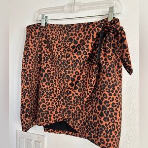 Gianni Bini Leopard Print Mini Skirt